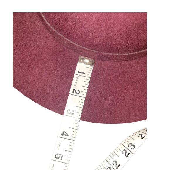 Olive & Pique 100% Wool Floppy round Hat Maroon Burgundy - Picture 8 of 11